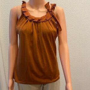 Adolfo Dominguez top, Sienna color, Size M, 100% cotton